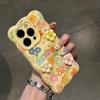 Colored Dopamine Flowers for Apple iPhone17 Mobile Phone Case 16Pro Wave Clouds 14/15 Fine Holes 13