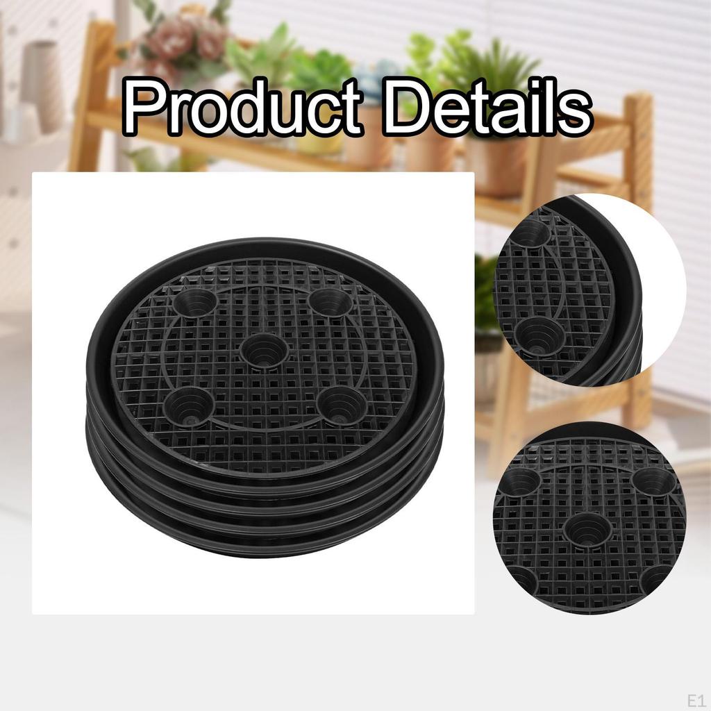 4 Stück Selbstbewässernder Stofftopf Untersetzer Ständer Wasserversorgungssystem für Blumentöpfe