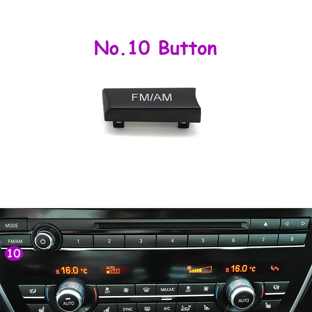 1 Stück F10 F11 F06 F12 F13 F07 F01 F02 F04 Auto Mittelkonsole CD Digital MODE FM/AM Knopf Abdeckung Zierleiste Für BMW 5er 6er 7er 5GT Serie