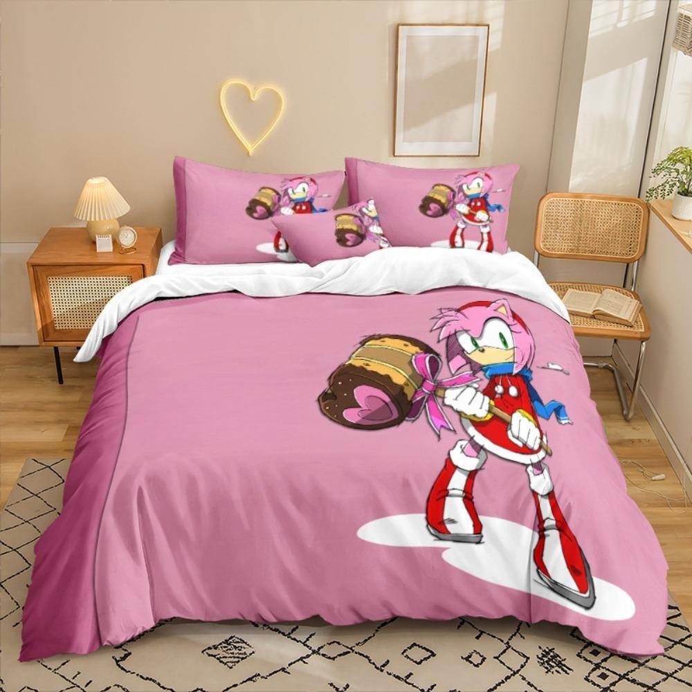 Hedgehog Boy Duvet Cover pillowcase Bedding Bedroom Decoration Children Gift adult Single Double bed Large SizeZip Duvet Cover