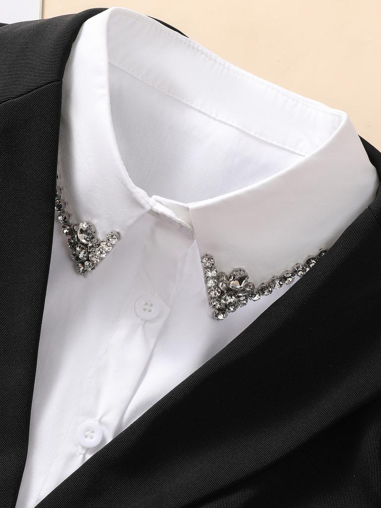 1 Piece Of Women'S Versatile Fake Collar, A White Shirt Fake Collar Designed For Inner Wear In Spring, Autumn And Winter, Which