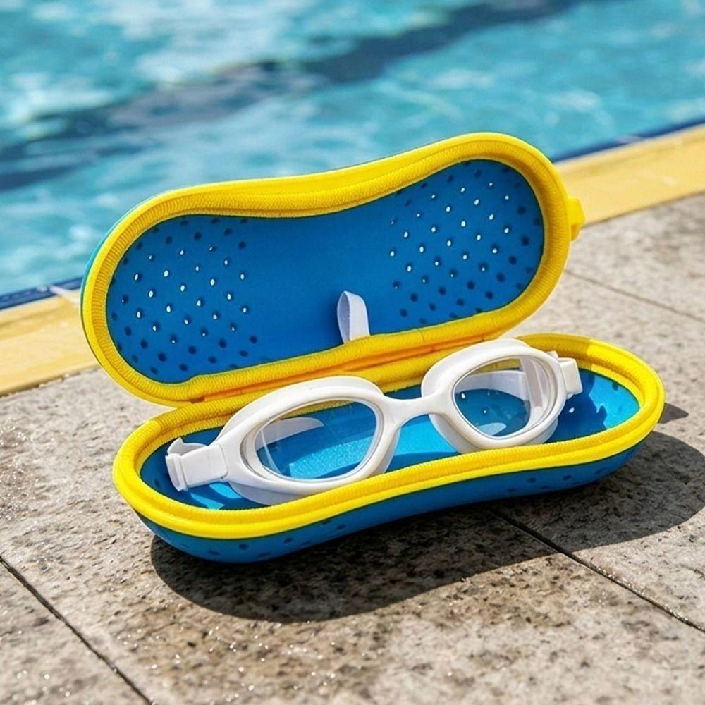 Ventilated Hole Swim Glasses Box EVA Hard Shell EVA Carry Case Swimming Training