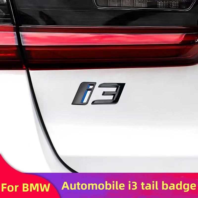 LVLL3 Applicable To BMW iX3 I3 Logo Tail Car Stickers 3D ABS Letter Car Stickers New Energy G08 New Logo Modified Auto Parts.