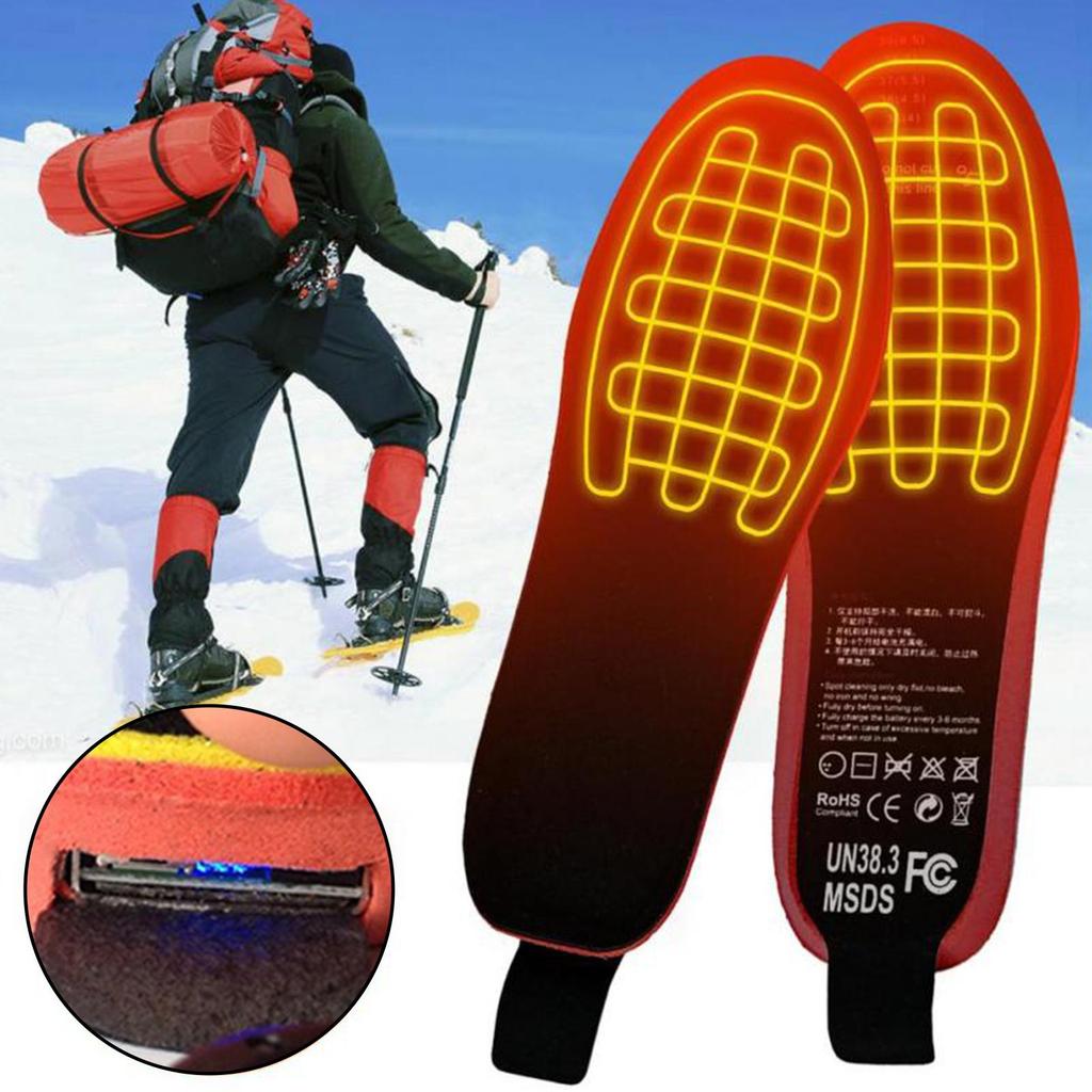 Buy Electric Heated Insoles Foot Warmer Shoe Feet Heater Ski Battery