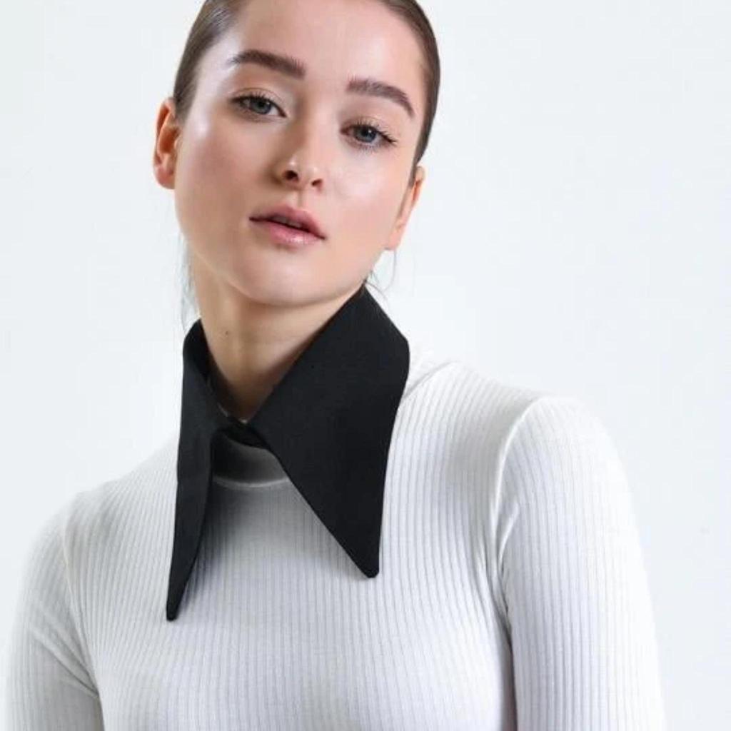 Mirach Textile Women's Black Single Collar Shirt – Modern and Elegant Design – Comfortable Fit – Premium Fabric