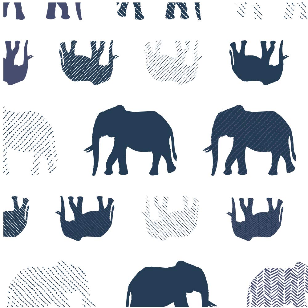 Newcastle Classics Medvilninis Muslino Vystymo Vokelis Japoniškas Minkštas ir Pūkuotas Mėlynas Amžius [Oficialus Produktas] Antklodė, Drambliukas, 120x120cm, 0+ Mėnesių, NC-SC678