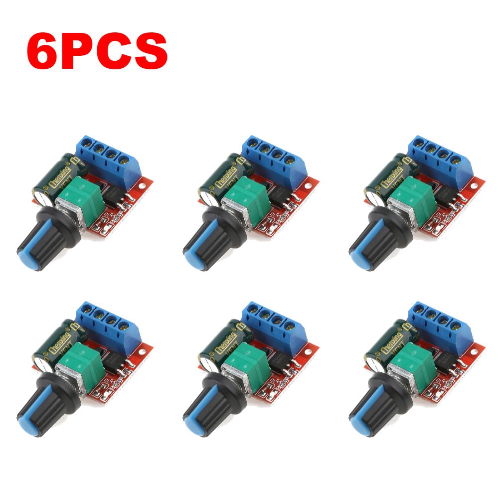 1-5pcs 5A 90W PWM 12V DC Motor Speed Controller Module DC-DC 4.5V-35V Low Voltage Motor Speed Controller Adjustable Drive Module