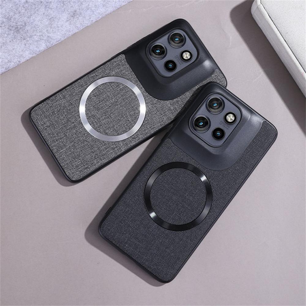 For Motorola Edge 50 Neo 5G/Moto S50 5G/Thinkphone 25 5G Magnetic Case Drop-Proof TPU+Cloth Back Phone Cover