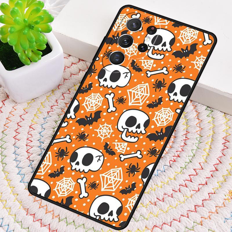 Halloween Aesthetic Silicone Phone Case For Samsung Galaxy note 10 pro S26 S25 S24 S23 S22 S21 Plus S25Ultra Capa Cover