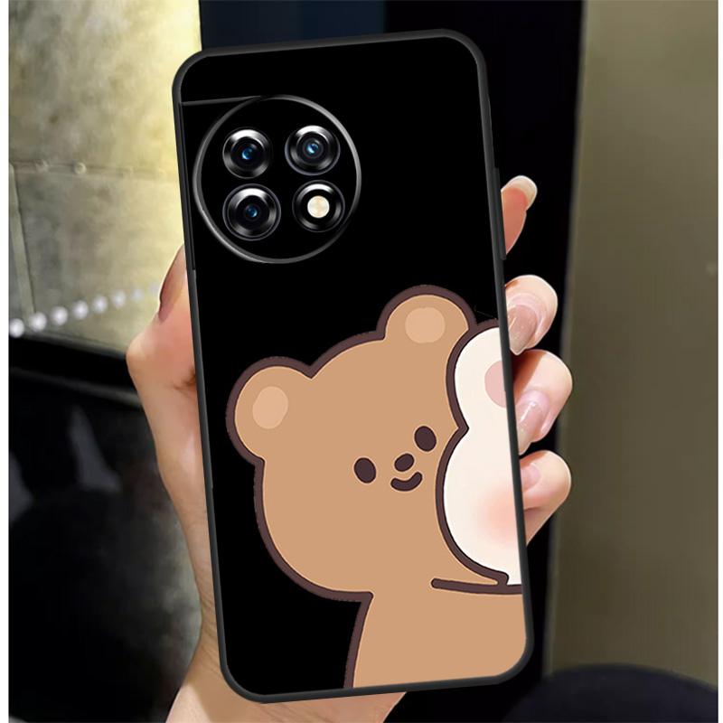Funny Animal Dog Cats Tiger Couple Cover For OnePlus Nord 4 CE 3 2 Lite N30 N20 N10 OnePlus 13 12 11 10 Pro 10T 8T 12R 13R Case