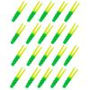 20Pcs 5CM/2G Soft PVC Worm Bait Fork Tail Two-color Bionic Artificial Worm Lure Swimbait Saltwater Freshwater Fishing Accessories