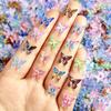 Hot-Selling Colorful Mixed Butterfly Nail Art Decorations DIY Wearable Nail Hair Clips Earrings Accessories