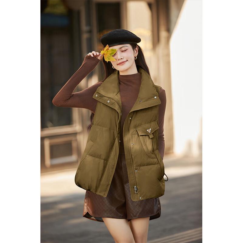 

Women s White Duck Down Vest L