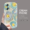 Roztomilý kreslený vzor s krémovou texturou Pouzdro s vlnitým okrajem, měkký silikonový kryt, pouzdro na telefon OPPO Reno Realme