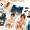 Ma. Journaling Dark Style Night Halloween Washi Masking Pet Tape European and American Girls,