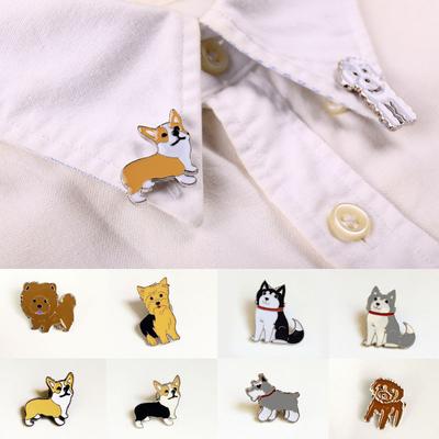 1ks Kreslený přívěsek Psí šperky Psi Brože Špendlíky Jezevčíci Corgi Odznak Zdobené Roztomilé brože