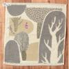 Kusunokibashi Monori Morita MiW Forest House 34 X 35 Cm Washcloth, Gray, A-65603-51-GY,