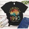 1995 Cotton TShirt Made In 1995 29th Birthday Years Old Gift for Girl Wife Mom Trending Shortsleev Female Clothing Unisex
