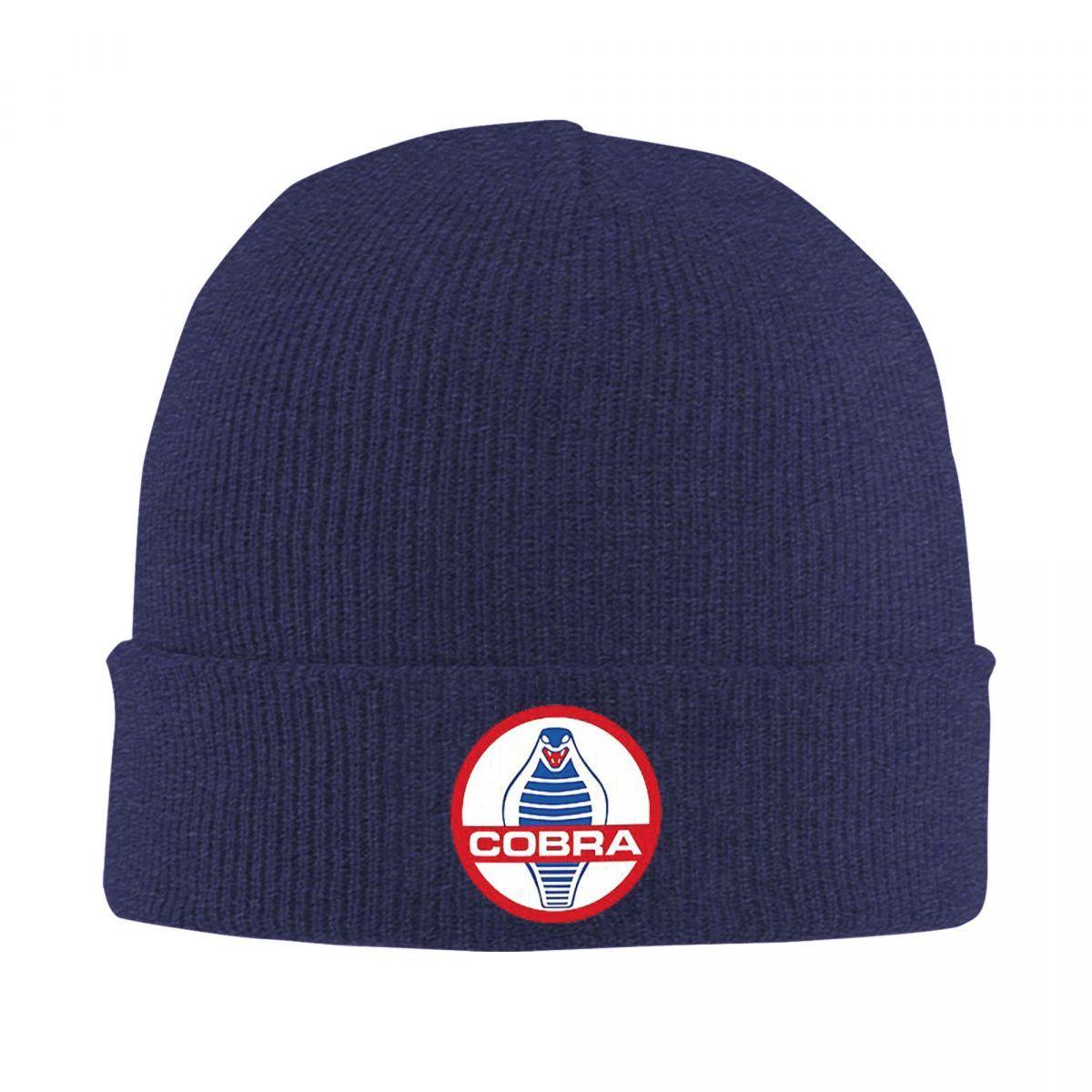 

New COBRA ORIGINAL SIGN Warm Knitted Cap Fashion Bonnet Hat Autumn Winter Outdoor Beanies Hats For Unisex Adult