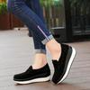 Women Flat Platform Loafers Ladies Elegant Suede Leather Shoes Slip On Women's Blue Casual Shoes