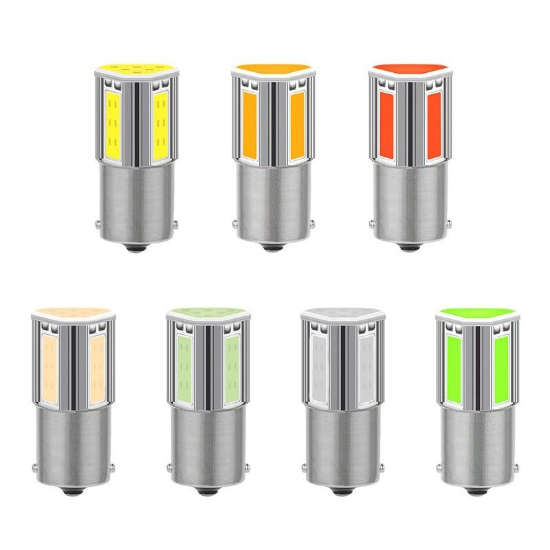 2Pcs Big Cob Led 1156 1157 Ba15S Brake Lights Bulbs 12V For Car Reverse Stop Brake Rear Lights Bulbs