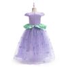 Kleine Zeemeermin Ariël Prinsessenkostuums Jonge Meisjes Paarse Jurk Kinderen Cosplay Carnavalsjurk Verjaardag Tutu Jurken Zomer Nieuwe Kleding
