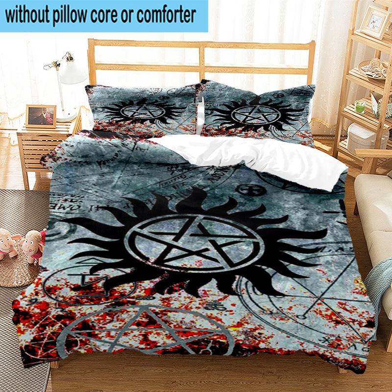3PCS Natural Symbolism 3pcs Bedding,Including 3PCS Duvet Cover And 2pcs Pillowcases Perfect for Christmas,Ideal for Bedroom, Dormitory