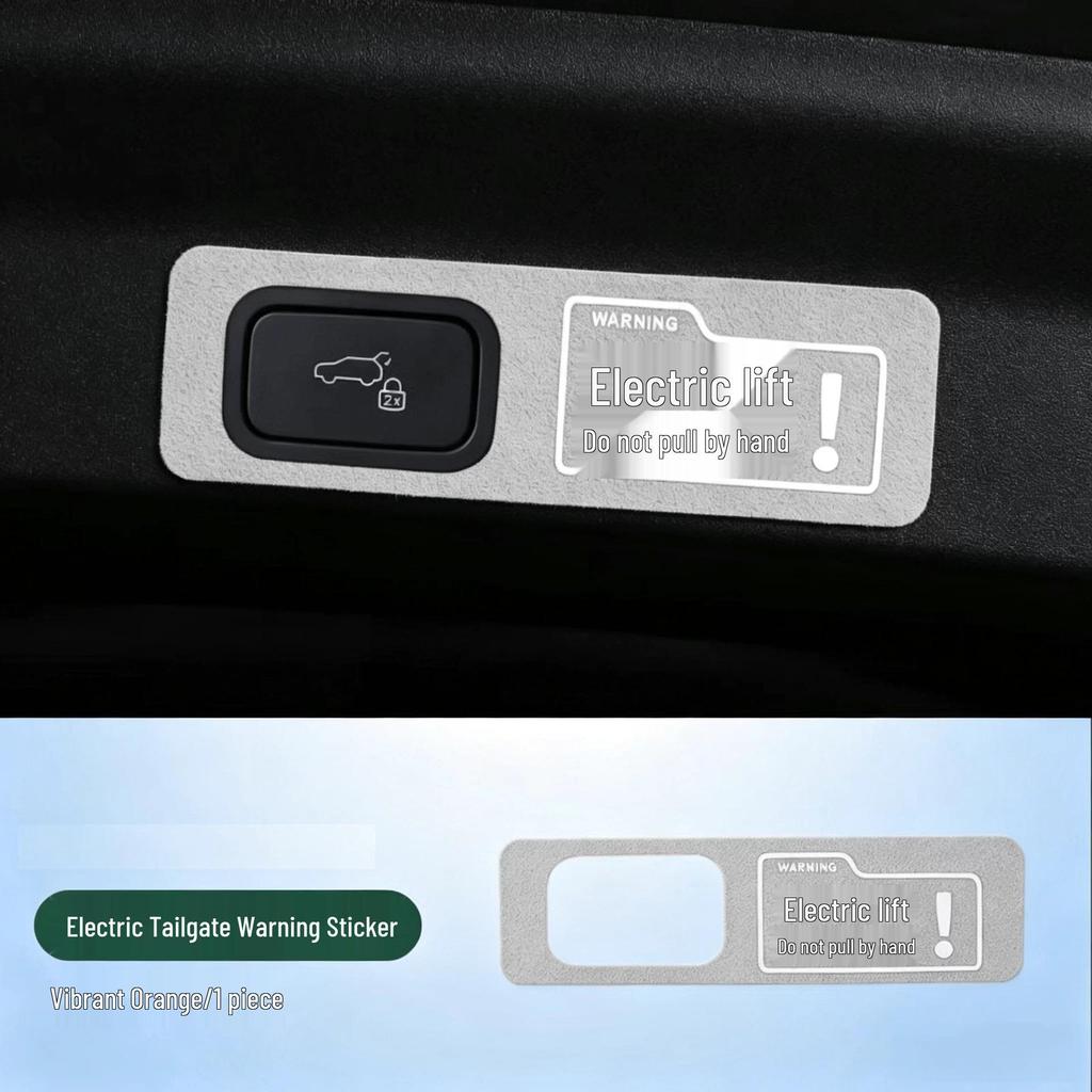 Wey Gaoshan 7/8/9 Electric Tailgate Warning Sticker - Decorative Accessory