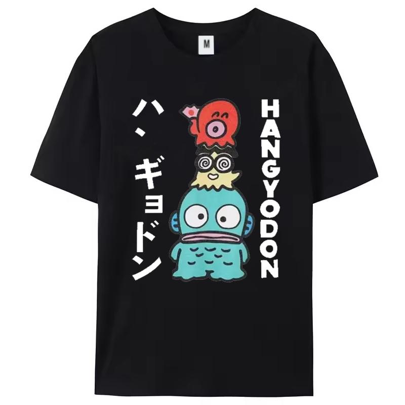 Hangyodon Japanese for Men Women T Shirt Vintage Tee Shirt Short Sleeve O Neck T-Shirts Summer Clothes Y2k Top Women Clothing