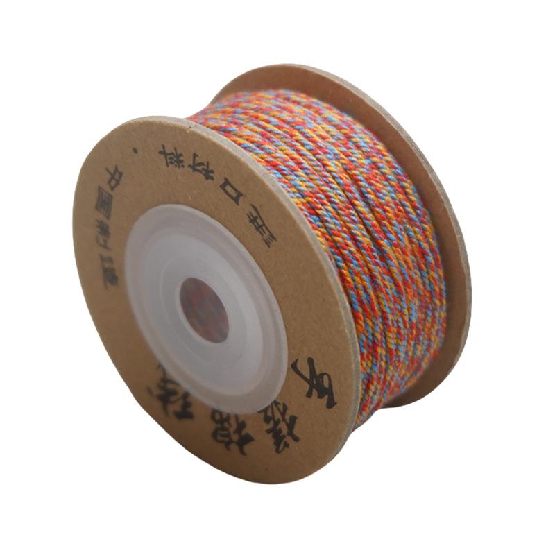 Dragon Boat Festival Multicolored Rope Diy Multicolored Rope Hand-Woven Self-Woven Hand Rope Material Bracelet Tibetan Hand Rubbing Cotton Thread Rope