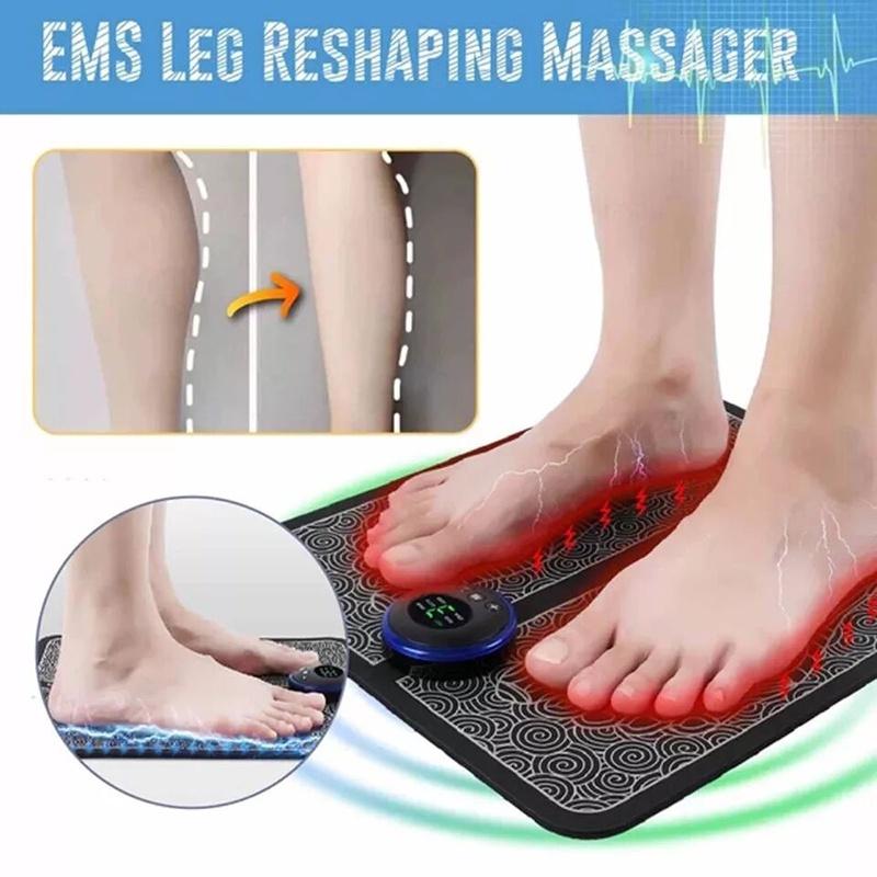 Foot Massage Mat EMS Foot Massager Pad 19 Modes 8 Gears Electric Foot Acupoint Massager Muscle Relieve Cushion Relief Pain Relax Feet