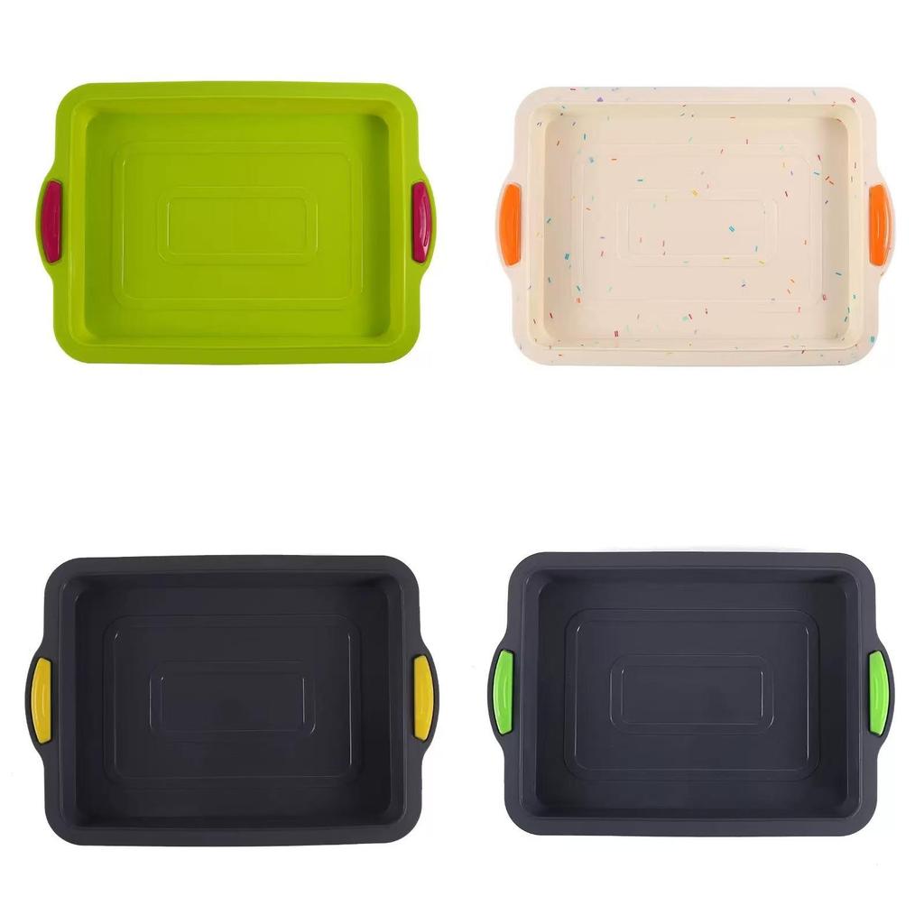 Silicone Baking Pan Rectangular Cake Mold With Easy Release For Home Baking And Swiss Roll Making