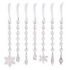 Transparent Christmas Tree Hanging Pendants Snow Beads Star Christmas Decorations  Party Supplies