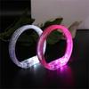 6pcs Colorful Light Up Party Glowing Bracelets Stylish Plastic LED Wristbands Birthday Party Wrist Bands Ornament