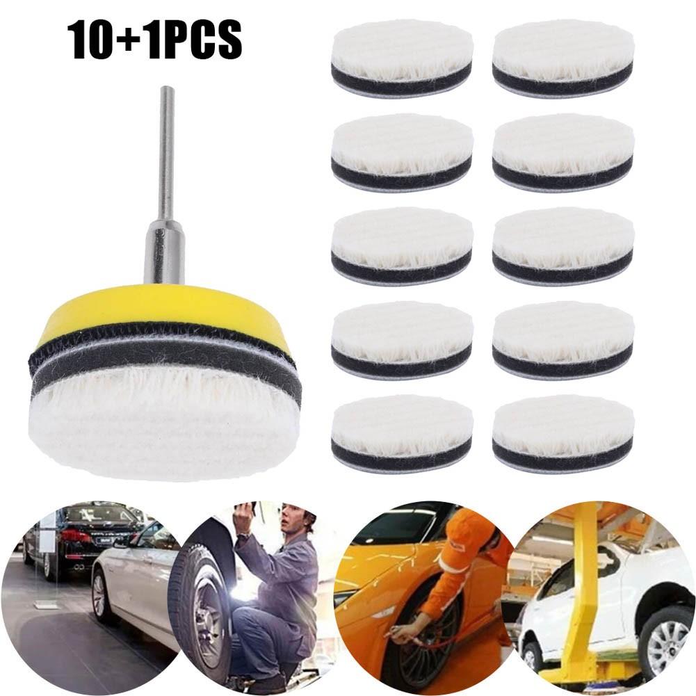 Wool Polishing Pads Wool Waxing 20Pcs/Set Accessories