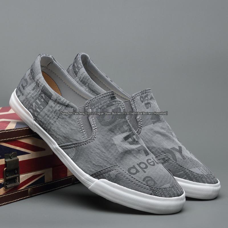 Baoda 2025 Herren Canvas Slip-On Schuhe - Frühling/Sommer Atmungsaktive Lässige Fahr-Loafer