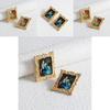 Elegant Mona Lisa Alloy Earrings Stylish Geometric Design For Women