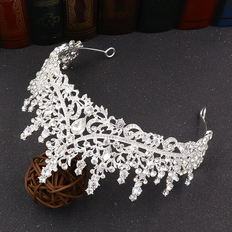 New Bridal Crown Baroque Atmospheric Rhinestone Birthday Crown Performance Hair Accessories Wedding Dress Accessories