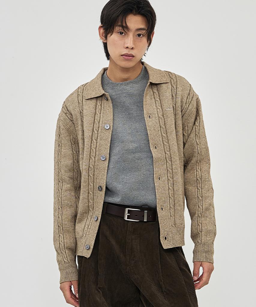 The-Abon Et Cable Cardigan Oatmeal