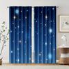 2 ks   Závěsy Digitálně Tištěné Módní Modrá Hvězda Látka (bez tyče) Výprodej věcí pro kuchyň obývací pokoj kancelář ložnici