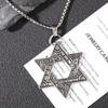 Men's Hexagram Pendant Necklace: Korean Fashion, Vintage Style, Street Hip Hop Accessory