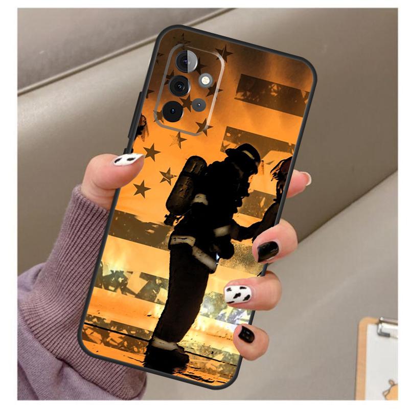 Fireman Firefighter Case For Samsung Galaxy A35 A55 A15 A32 A12 A22 A52 A06 A54 A34 A14 A56 A36 A26 A16 A13 A53
