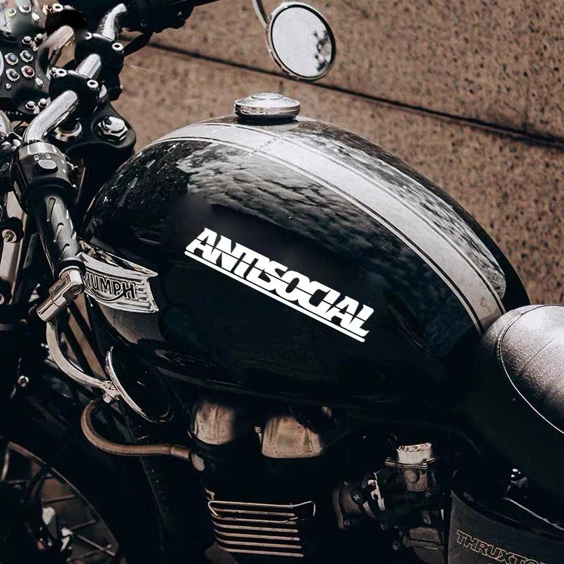 Antisocial Letter Car Stickers for Rear Window Auto Front Windshield Vinyl Decals Motorcycle decorative decals