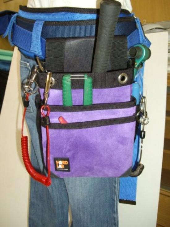 Kozuchi Hard Lab 3 Electrician's Bag, Tiers, Purple, HL-205P