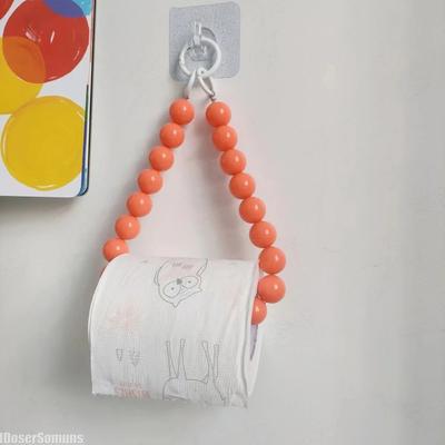 New Hanging Holder Beaded Tissue Toilet Paper Holder Phone Chain Multifunctional Storage Paper Box Home Decoration Accessories