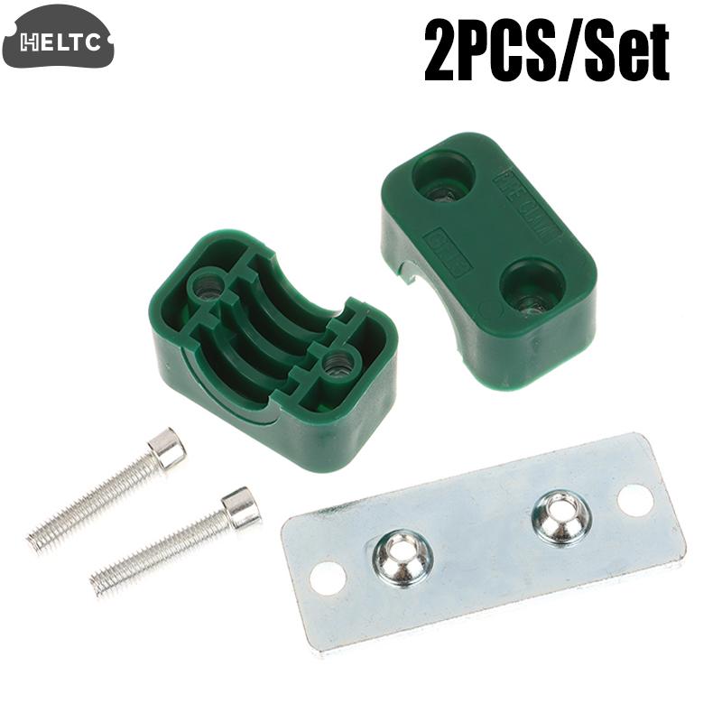 

2PCS Plastic 6/9.5/12.7/19/20/21.3/25/32mm Diameter Pipe Bolted Plastic Clips Pipe Clamp Tube Fastener Assortment Kit A2