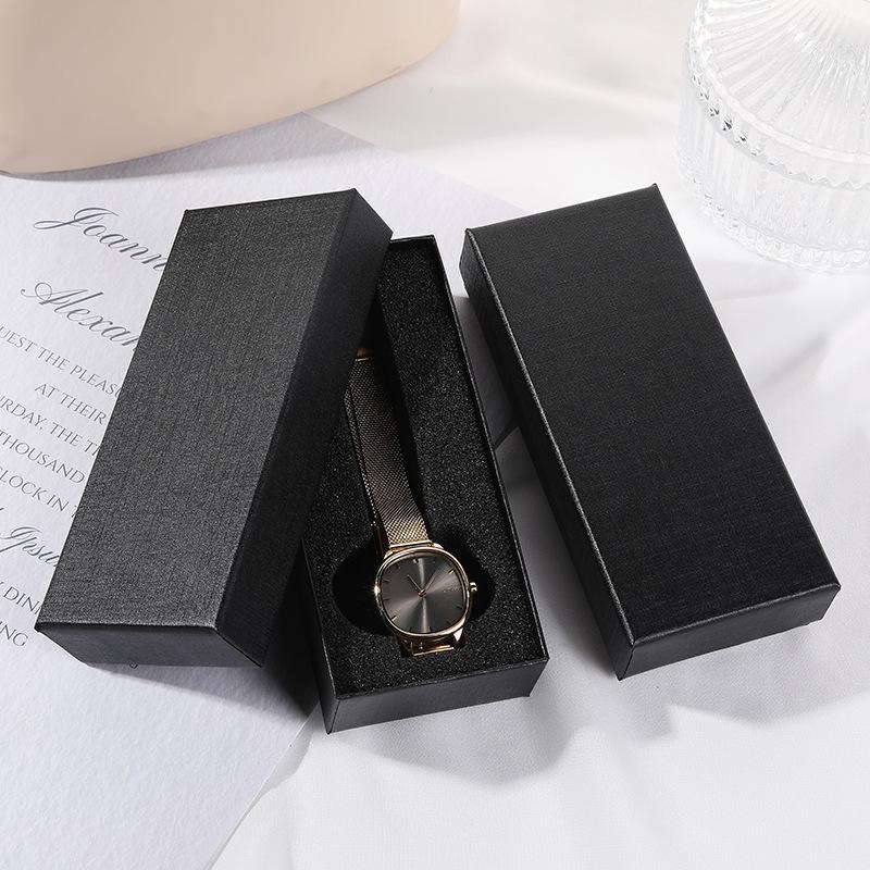Fashion Hot Sale BLACK Watch Box Rectangle Wristwatch Durable Gift Case