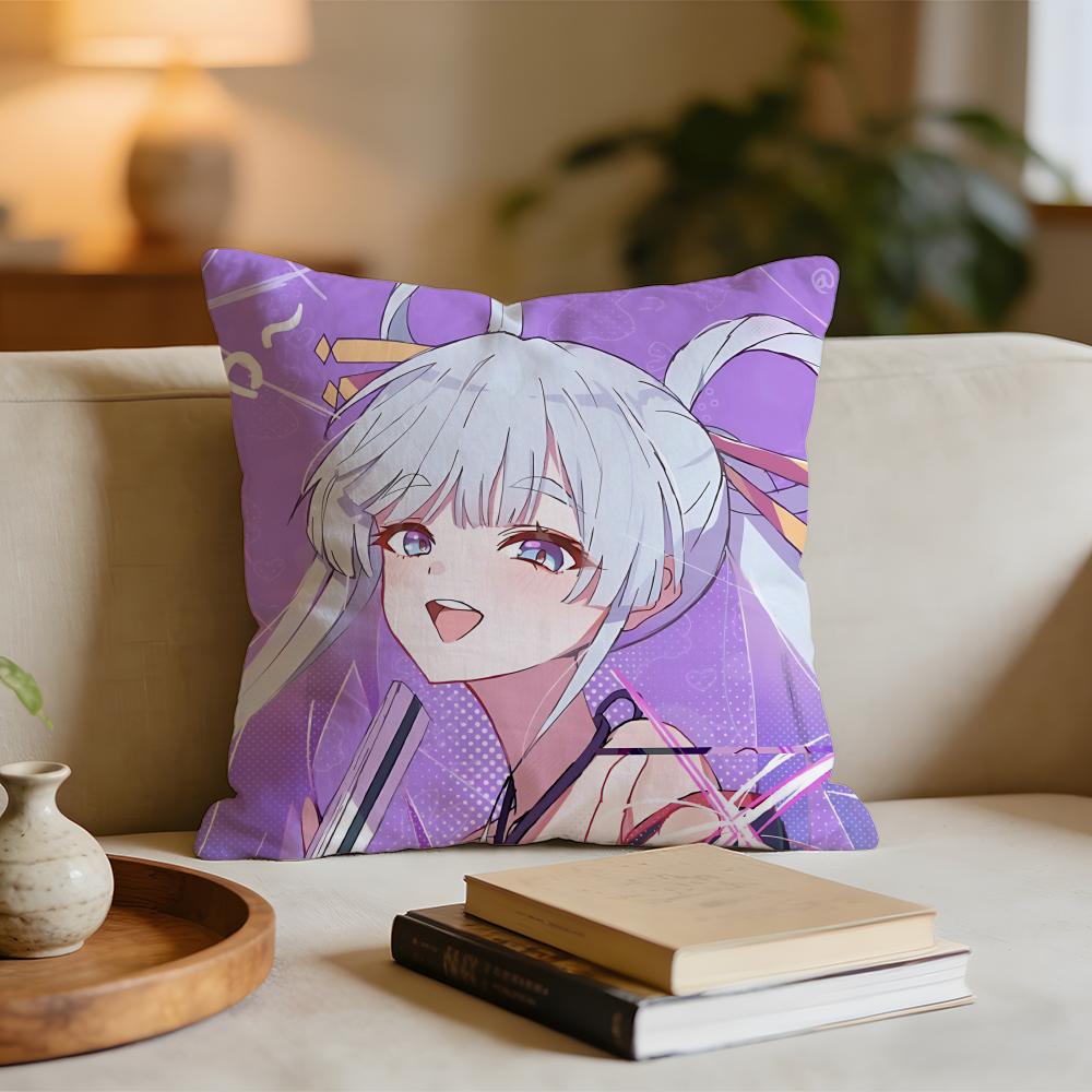 Anime Cosmic Princess Kaguya Cushion Cover Short plush pillowcase for bed sofa carwashable