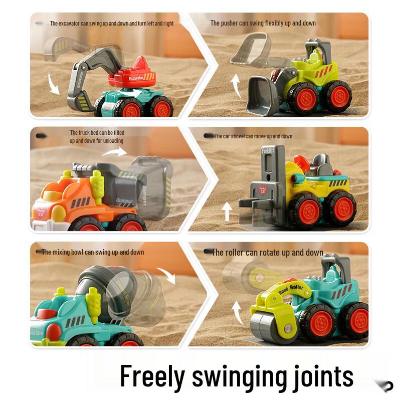 Hui Le Baby Mini Inertial Construction Vehicles