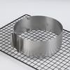 Stainless Steel 6-8Cm Adjustable Telescopic Mousse Ring Circle Mold Rustproof With Scale Round Cake Rings Reusable Baking Tool